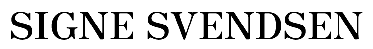 Signe Svendsen logo vandret